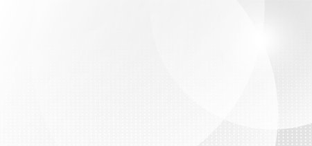 Abstract circles pattern design of gradient white decoration template. Overlapping with dots minimal set background. Vectorのイラスト素材