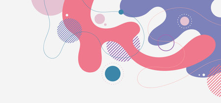 Abstract colorful template design of free shape template. Minimal design for graphic usage background. Vectorのイラスト素材
