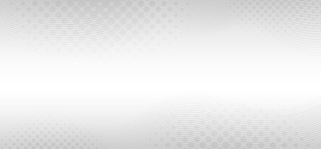 Abstract gradient white template design of wide template. Design simple with gray lines pattern and halftone design background. Vectorのイラスト素材