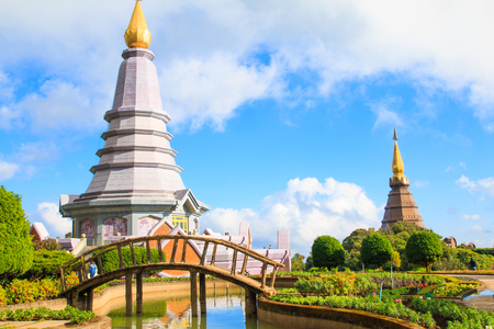 Napamaytanidol Chedi, of Doi Inthanon in ChiangMai, Thailandのeditorial素材