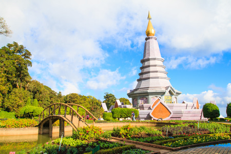 Napamaytanidol Chedi, of Doi Inthanon in ChiangMai, Thailandのeditorial素材