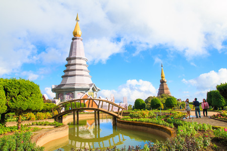Napamaytanidol Chedi, of Doi Inthanon in ChiangMai, Thailandのeditorial素材