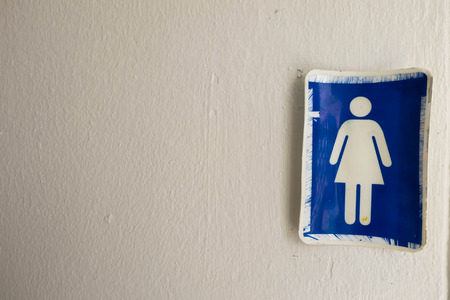 lady toilet signの写真素材