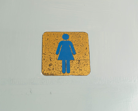 lady toilet signの写真素材