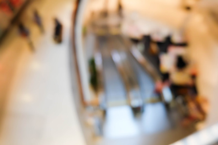 store blur in the shopping mall background with bokeh.の写真素材