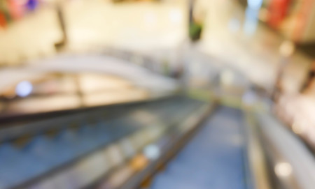 store blur in the shopping mall background with bokeh.の写真素材