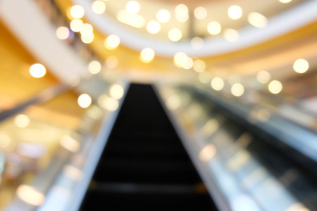 store blur in the shopping mall background with bokeh.の写真素材