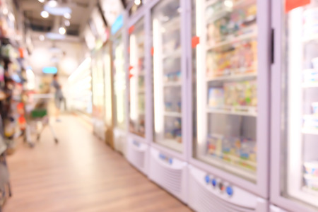 Abstract blurred supermarketの写真素材