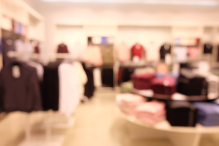 Shopping mall abstract defocused blurred background.の写真素材