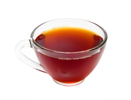 Cup of tea on white background,Isolatedの写真素材