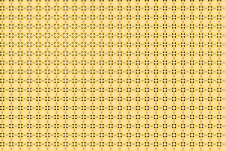 Yellow retro fabric patternの写真素材