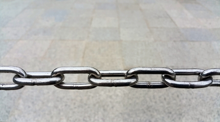 Metal chain linksの写真素材