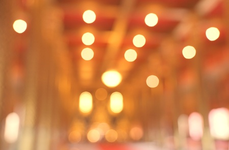 Perspective abstract red yellow blurred bokeh light  backgroundの写真素材