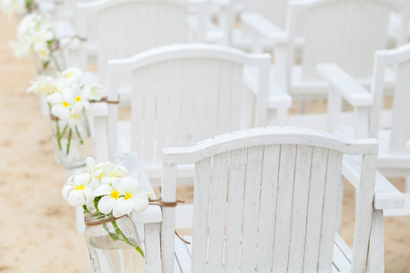 Chair setting for Weddingの写真素材