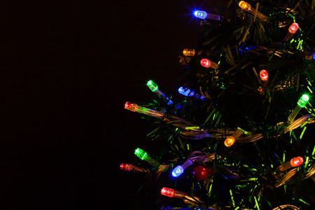 Christmas lights backgroundの写真素材