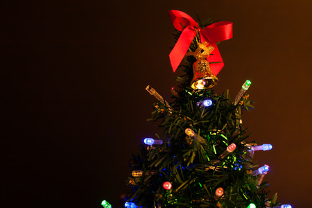 Christmas lights backgroundの写真素材