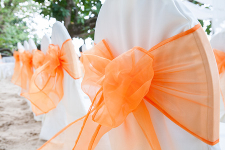 Chair setting for Weddingの写真素材