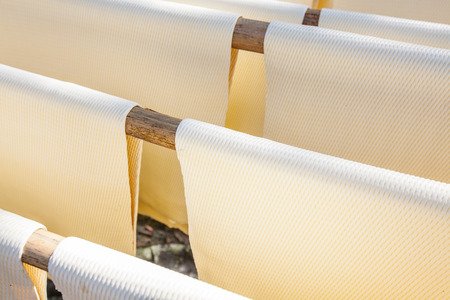 Raw rubber sheetsの写真素材