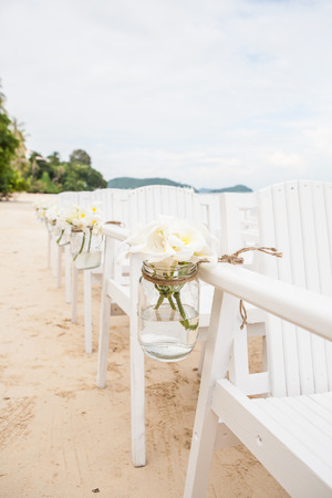 Chair setting for Weddingの写真素材