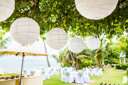 wedding setup detailの写真素材