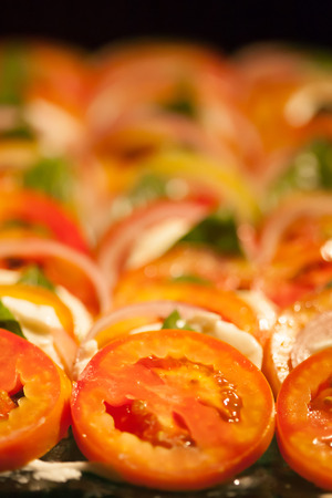 Desserts and Food  ;  Decorating desserts and food that was prepared for the wedding party.の写真素材