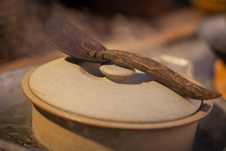 Food was prepared for the wedding dinner.の写真素材