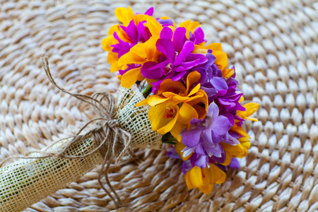 close up of wedding bouquetの写真素材