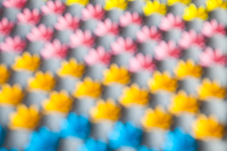 Gum paste made from sugar for decorating pastry flowers made out of fondantの写真素材