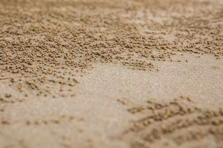 beach sand texture in the evening at Thailandの写真素材