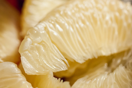 Pomelo set up for wedding dinner party.の写真素材