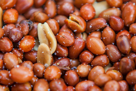 Deep fried peanuts in bowl set for welcome drink