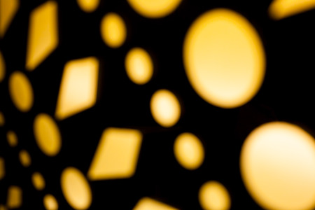 Blurred light from the lantern in the room .の写真素材