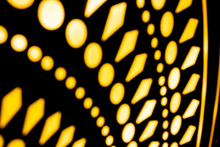 Blurred light from the lantern in the room .