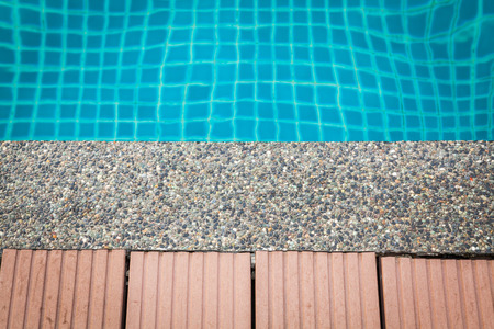 swimming pool edge in Melaka at Malaysia.