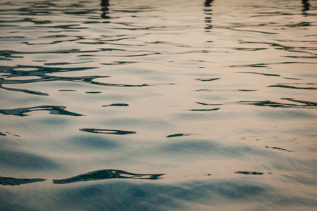 silhouette of swimming pool during Sunset at Malaysia.
