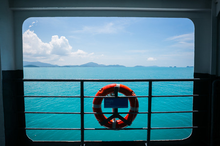 View on the ferry to Koh Samui.の写真素材