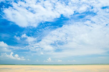beautiful sea, sand and blue sky in Koh Samui, Thailand