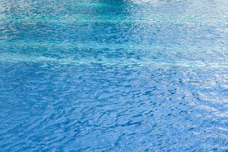 Blur of light reflecting in blue pool,samui Thailand.