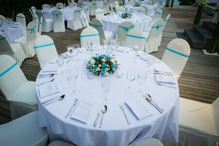 dinner table on the beach at Thailand