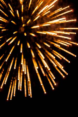 Colorful fireworks.bokeh blur on dark background.の写真素材