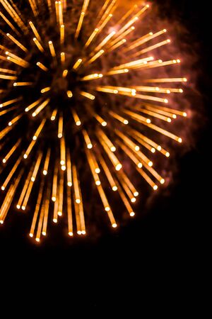 Colorful fireworks.bokeh blur on dark background.の写真素材