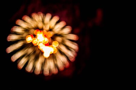 Colorful fireworks.bokeh blur on dark background.の写真素材