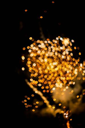 Colorful fireworks.bokeh blur on dark background.の写真素材