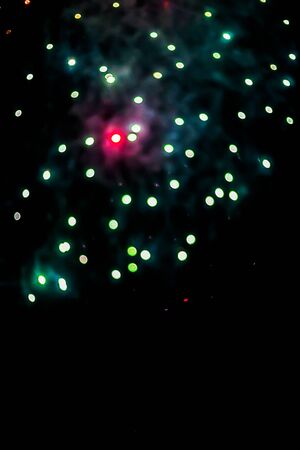 Colorful fireworks.bokeh blur on dark background.の写真素材