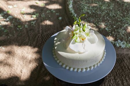 Wedding Cake with Flowers on Top,Thailand