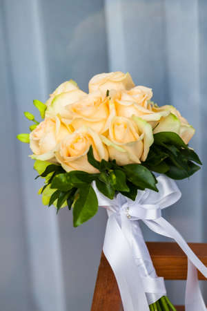 bouquet of roses for wedding day. (Selective Focus)の写真素材