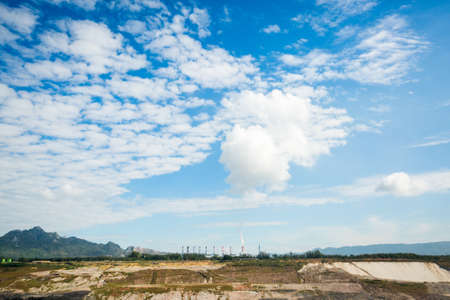 Lignite coalmine , Used as a source of electricity generation in the country.の写真素材