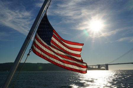 USA flagの写真素材