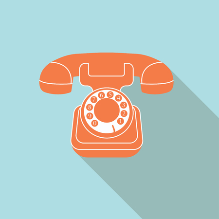 vintage telephone vectorのイラスト素材