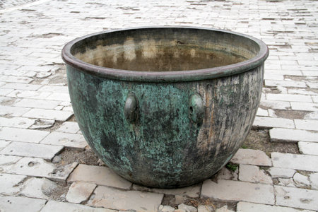 The old copper cylinderの写真素材